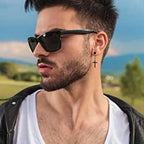 1 Pair/4 Pairs Surgical Steel Cross Drop Dangle Studs Earrings for Men Women Stainless Steel Hoop Earrings Piercing Jewelry - Not Of This World Movement