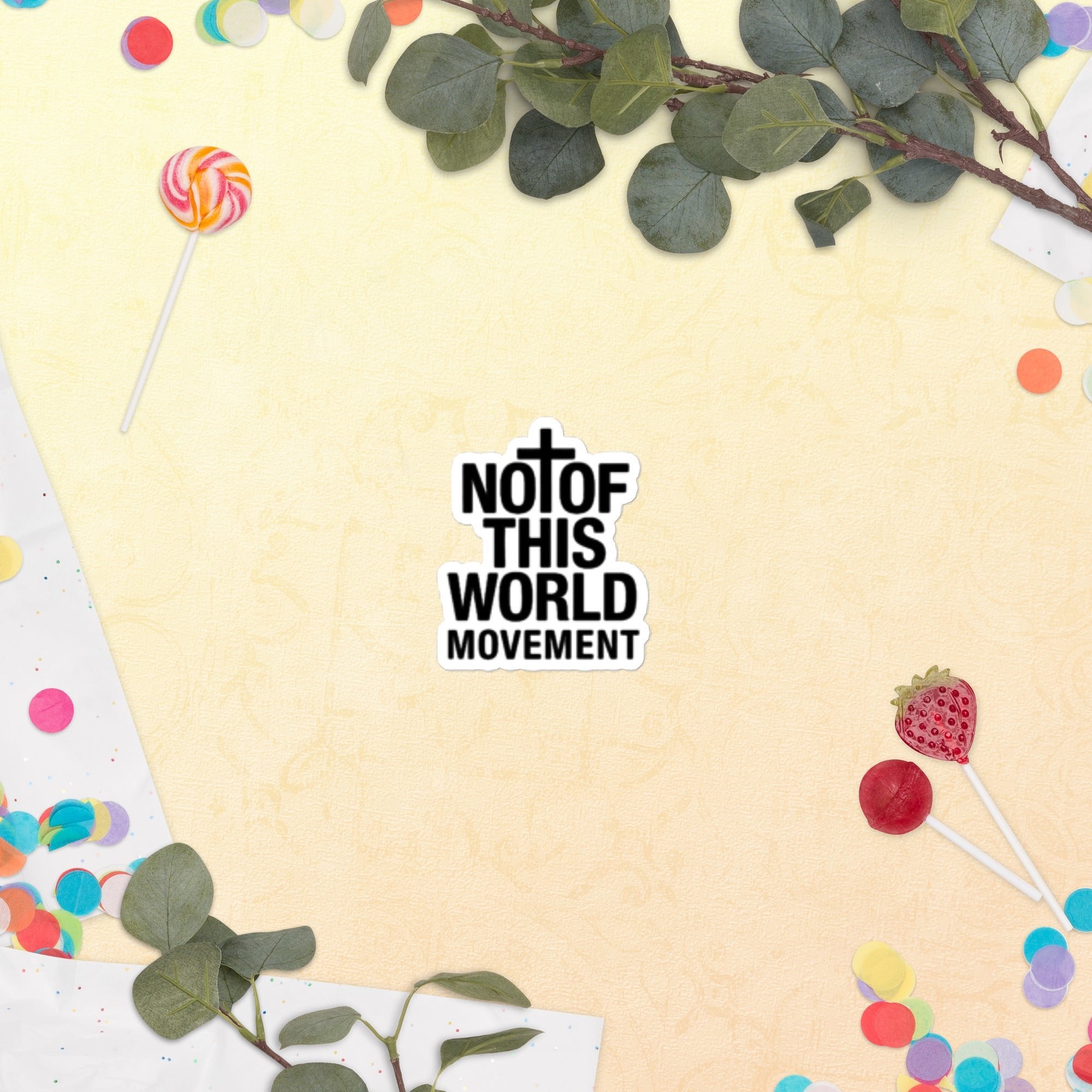 Bubble - free stickers - Not Of This World Movement