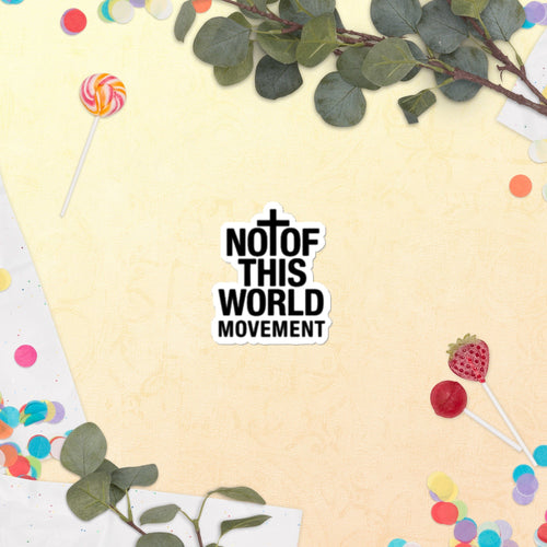 Bubble - free stickers - Not Of This World Movement