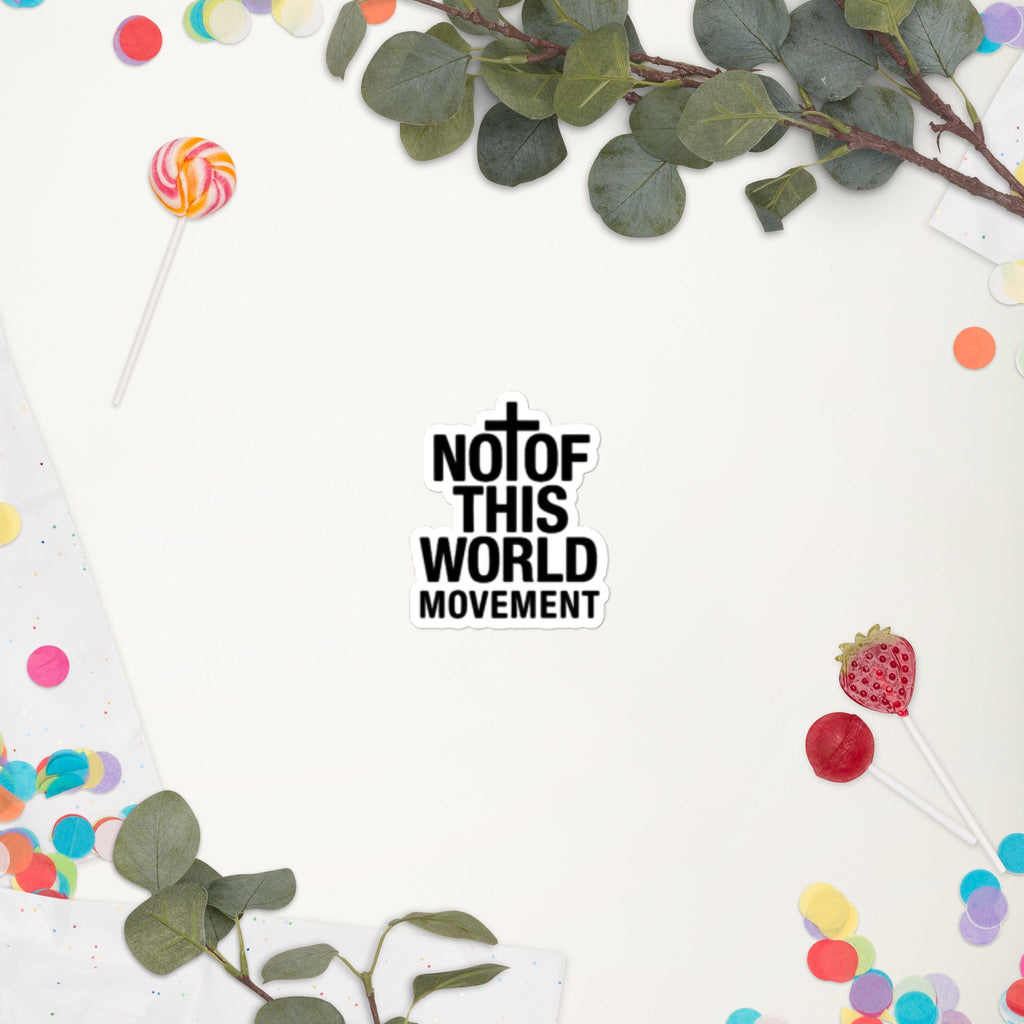 Bubble - free stickers - Not Of This World Movement