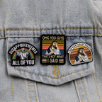 I Never Said That Funny Jesus Badge - Not Of This World Movement