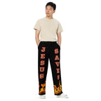 Jesus Saves Unisex Wide-Legged Pants - Not Of This World Movement