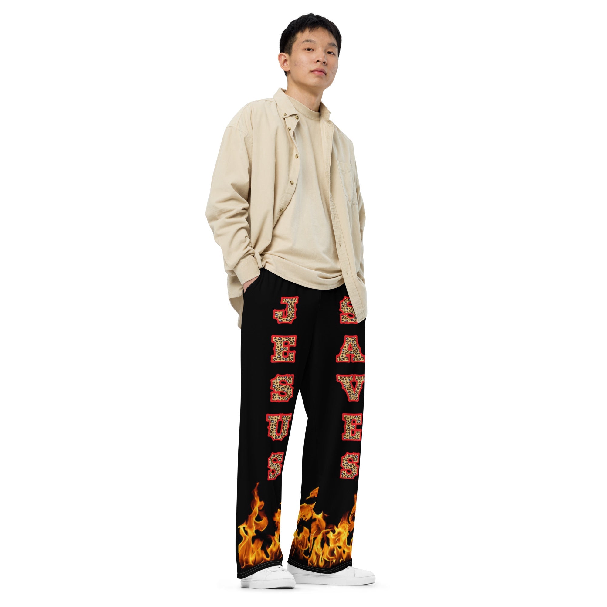 Jesus Saves Unisex Wide-Legged Pants - Not Of This World Movement