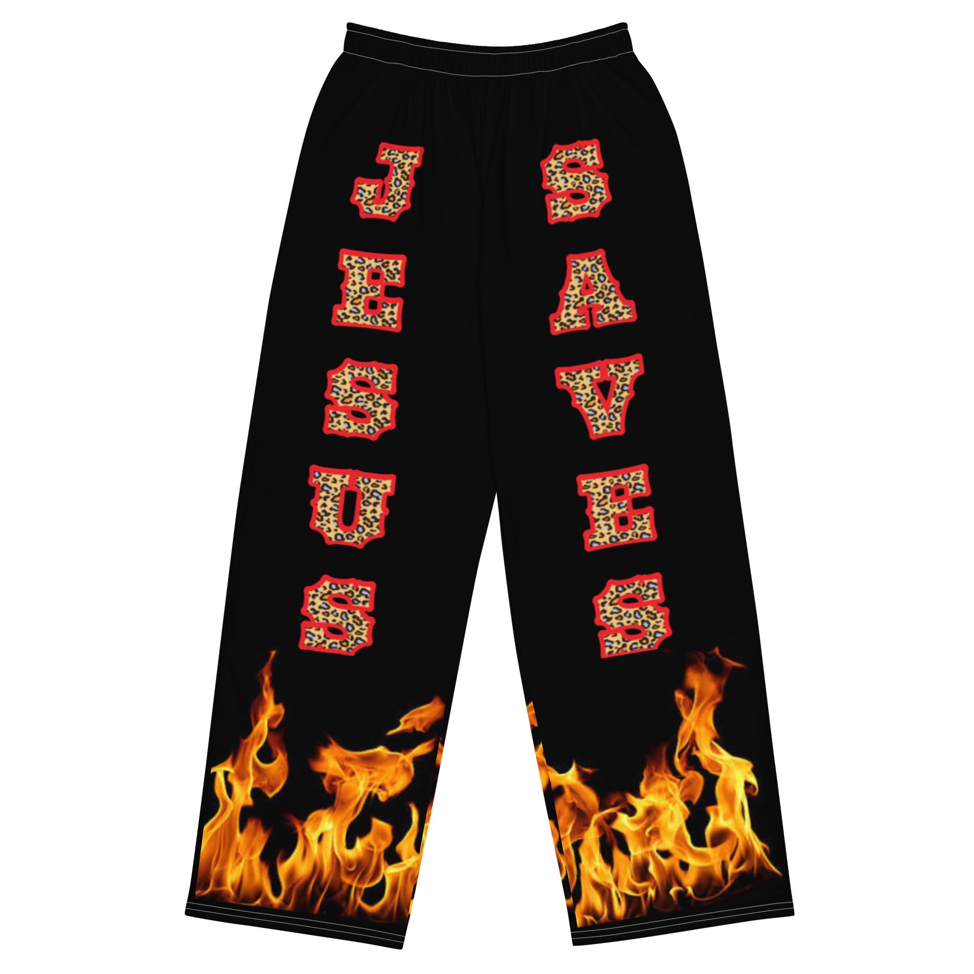 Jesus Saves Unisex Wide-Legged Pants - Not Of This World Movement