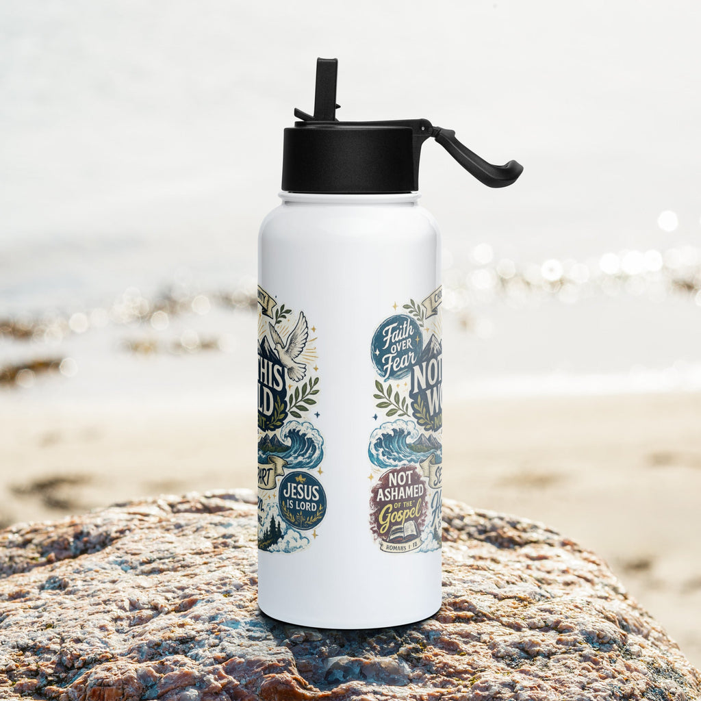 NOTW Movement Stainless steel water bottle with a straw lid - Not Of This World Movement